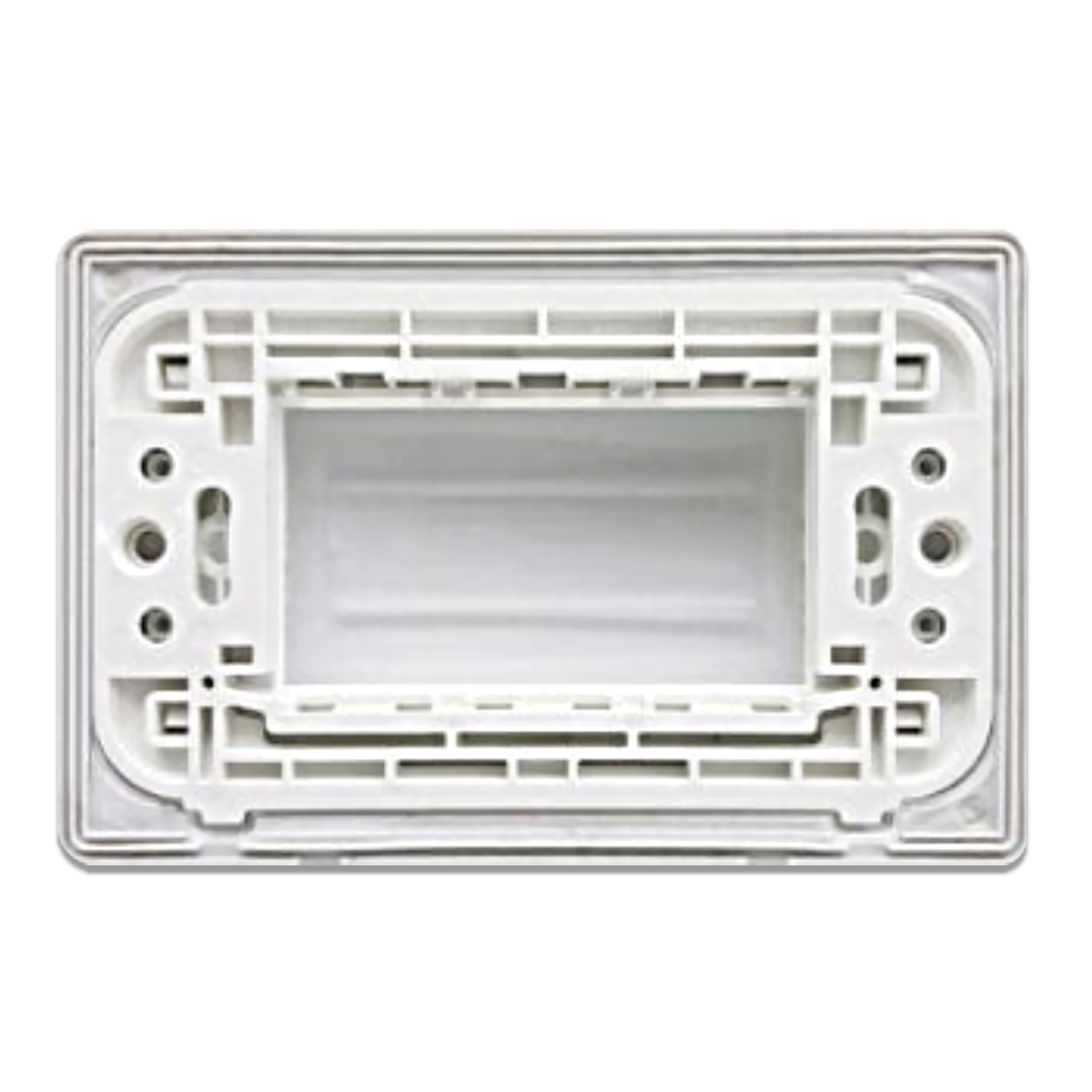 NANO ฝาปิดกันน้ำ มีพลาสติกใสแบบนิ่ม Classic Series สีเทา รุ่น NANO-416G (60 ชิ้น/กล่อง)