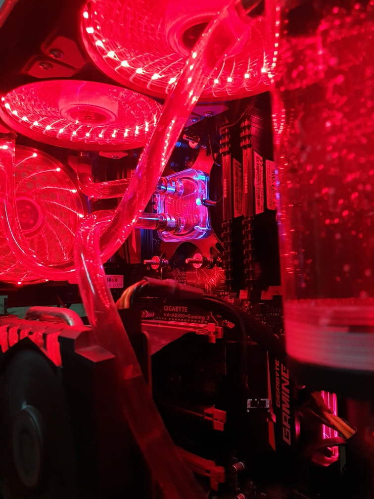 ชุดน้ำเปิดCPU 2ตอน ท่ออ่อน ครบชุด, CPU Water Cooling Set [รุ่นMaster Grade240]