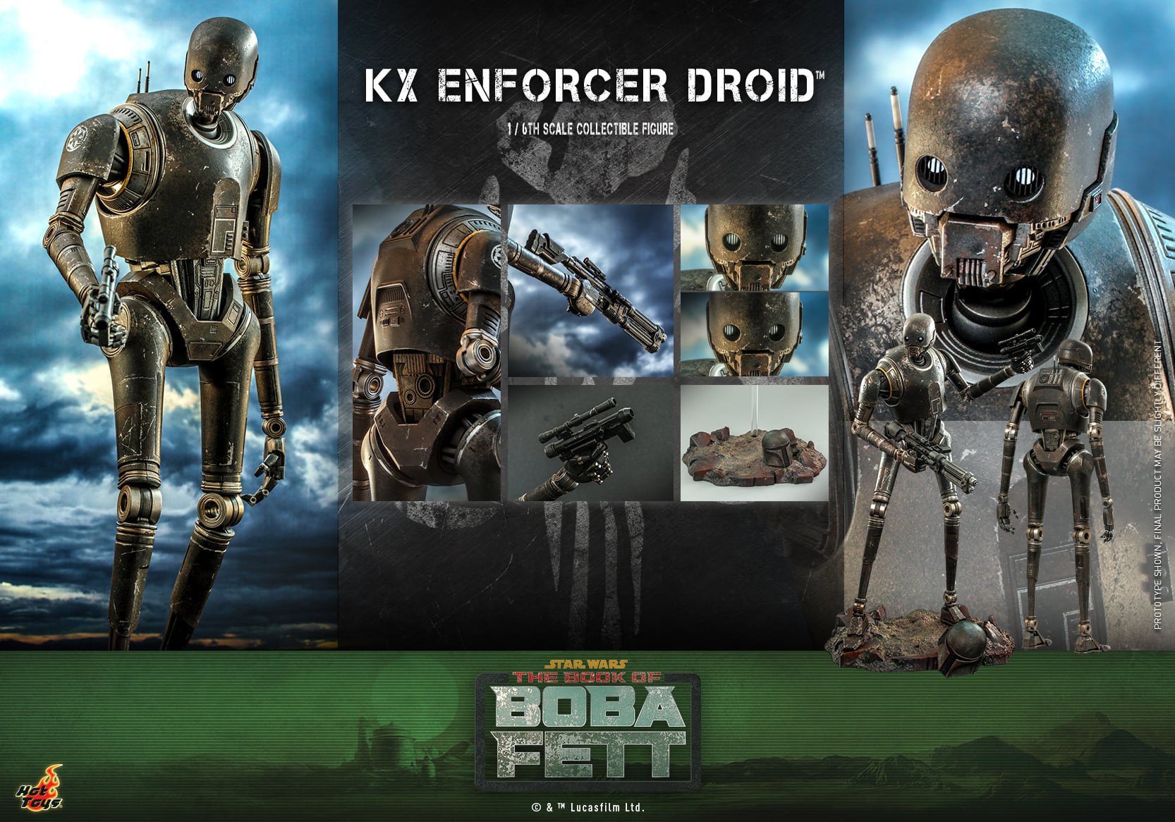 Hot Toys TMS072 1/6 Star Wars: The Book of Boba Fett™ - KX Enforcer Droid™
