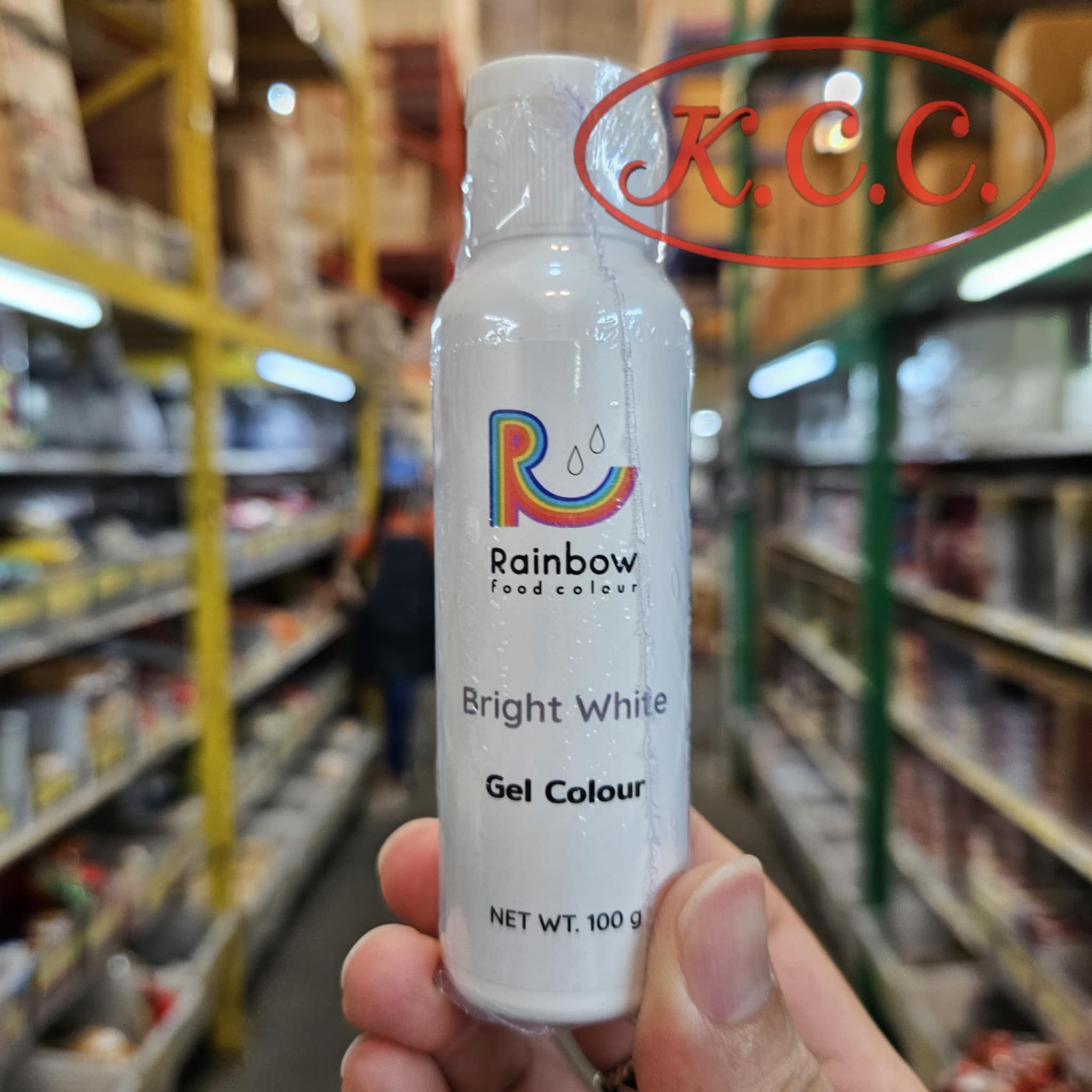 Rainbow Bright White Gel Colour สีเจล สีขาว (60g.)
