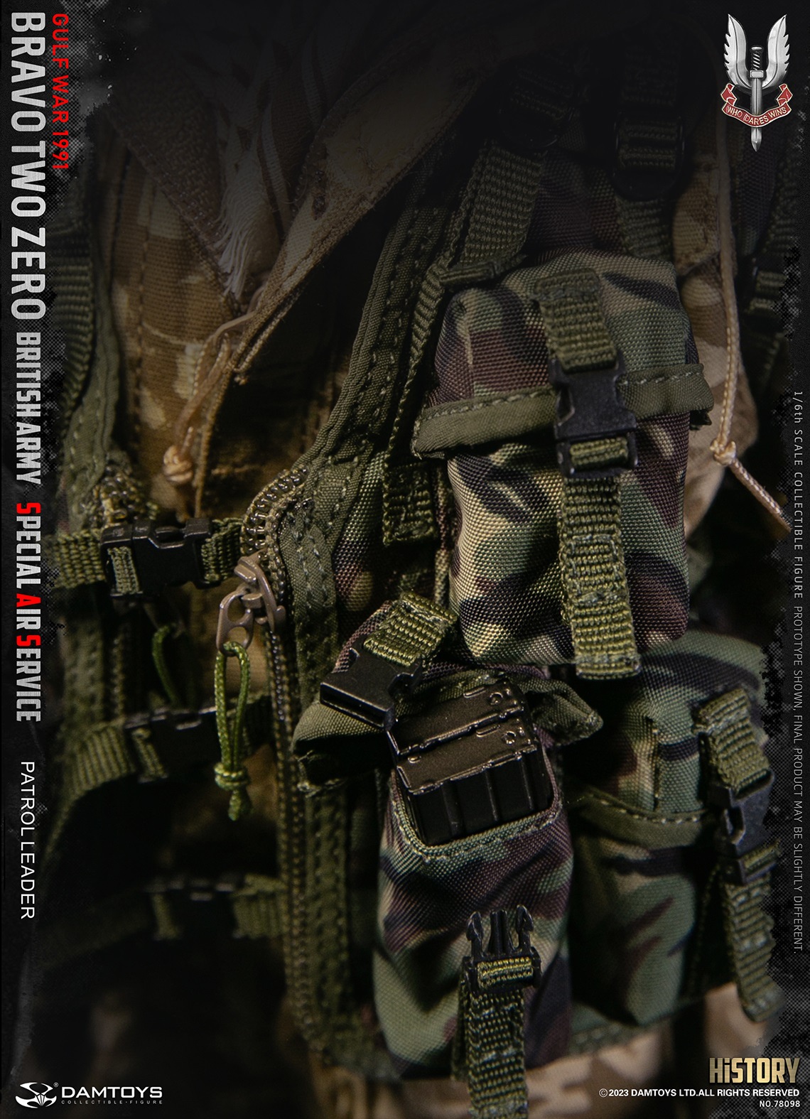 DAMTOYS 78098 1/6 "Bravo Two Zero" British Army Special Air Service (SAS) Patrol Leader