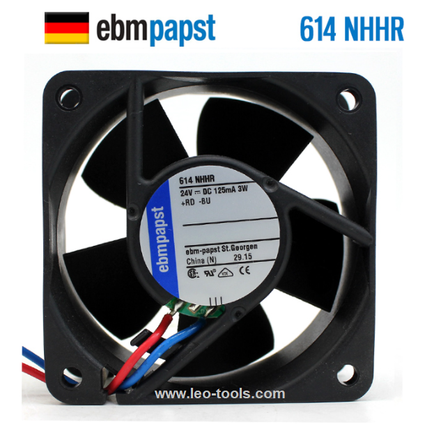 Ebmpapst 614NHHR 24V 3W พัดลมระบายความร้อน