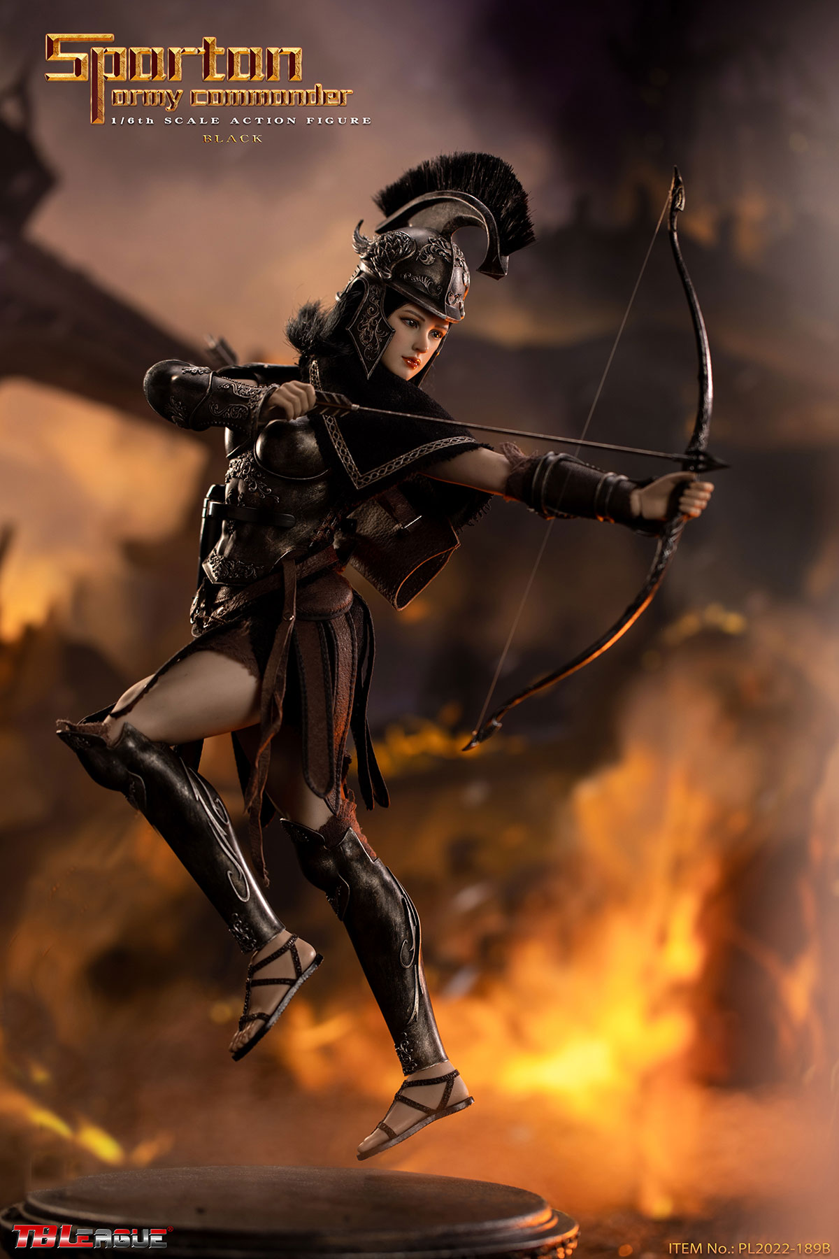 TBLeague PL2022-189B 1/6 Spartan Army Commander Black