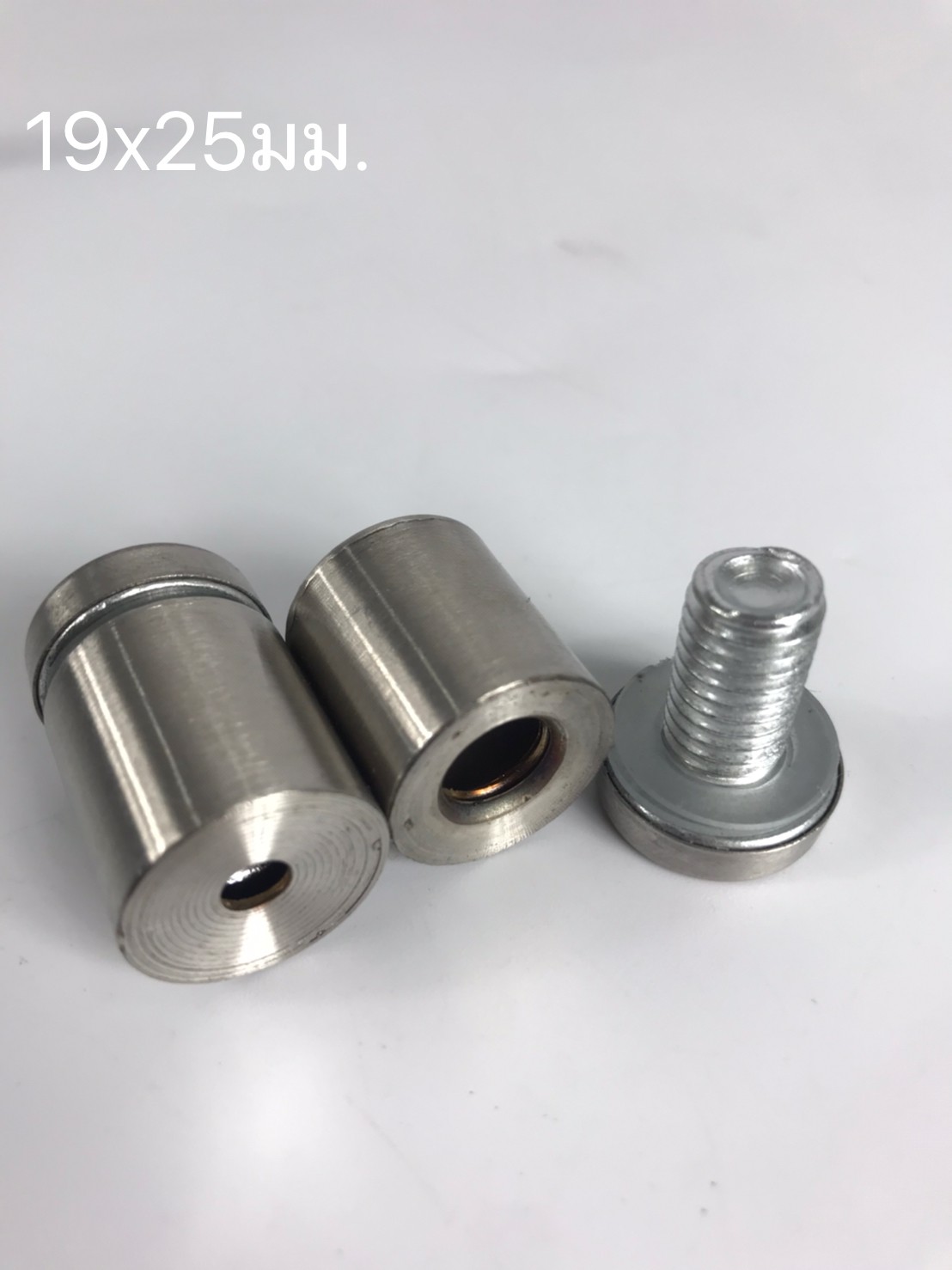 หมุดลอยสแตนเลส สีเงิน ยึดกรอบภาพอะคริลิค หรือหมุดยึดกระจก **สั่งขั้นต่ำ 12 ตัว