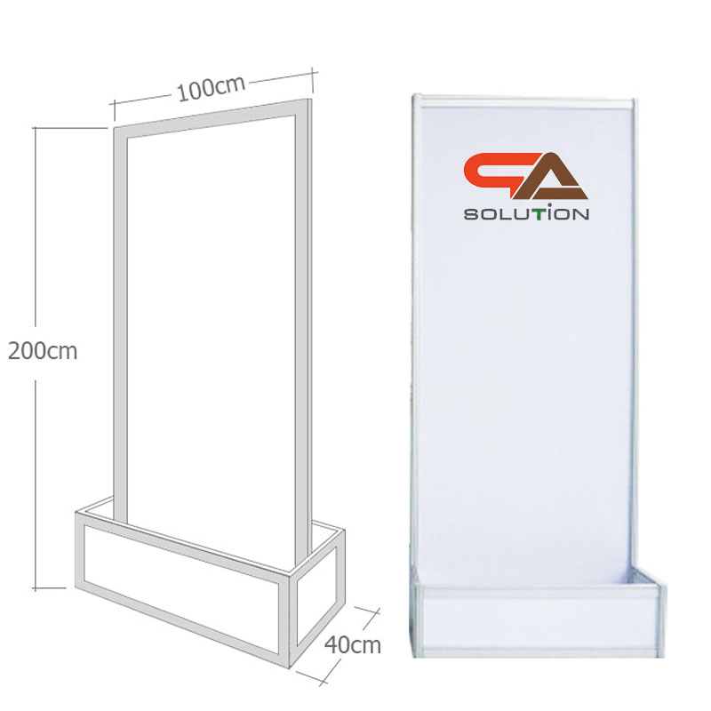 บอร์ดนิทรรศการ พร้อมBOX ขนาด 100x200 ซม.