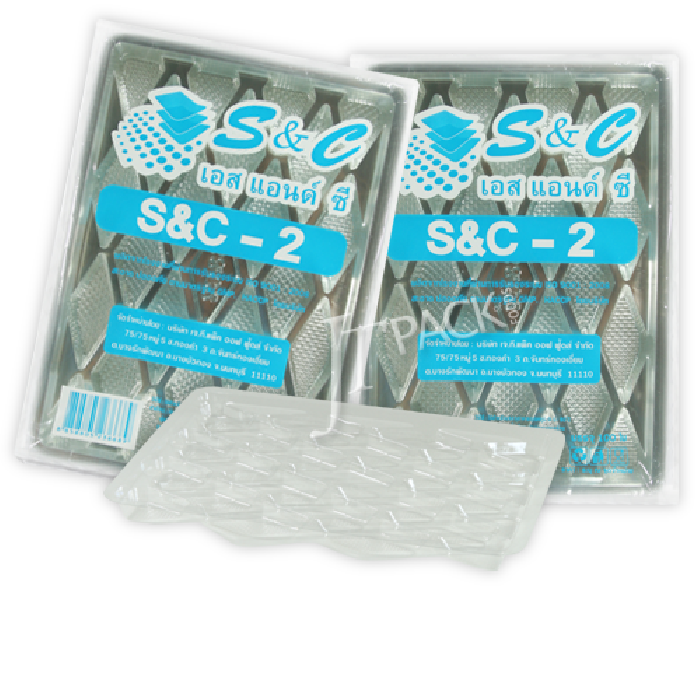 ถาดสอดถุง S&C 2 (5.2 x 7.4 นิ้ว)(100ใบ)