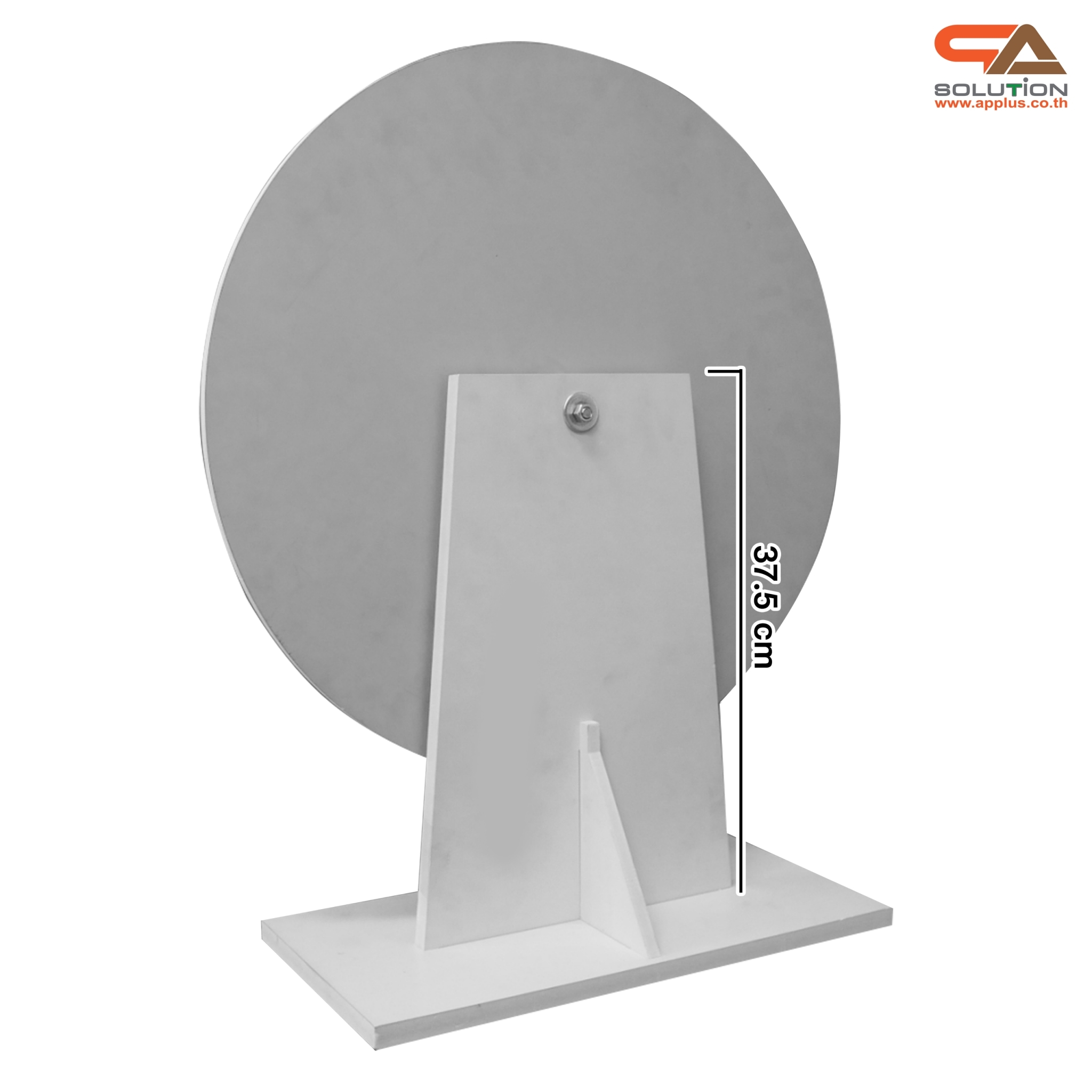 เกมส์วงล้อแม่เหล็กตั้งโต๊ะ ขนาดวงล้อ 50 ซม. สูง 61 ซม. วัสดุพลาสวูดสีขาว หนา 8-15 มม. ถอดประกอบได้