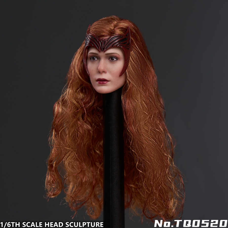 TT TOYS TQ0520 Scarlet Witch Hair Transplant Head Sculpture