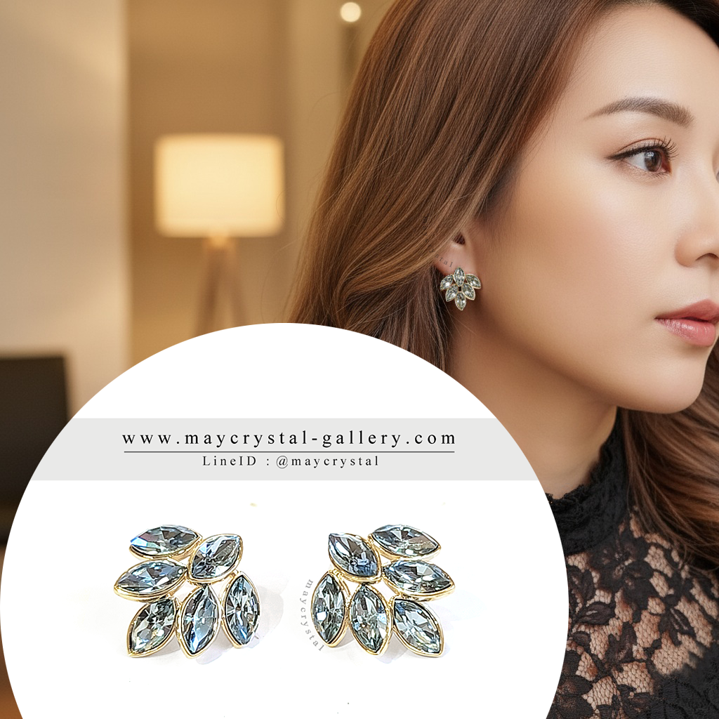 ต่างหูคริสตัลจากยุโรป (Embellished with Crystals from Austria)