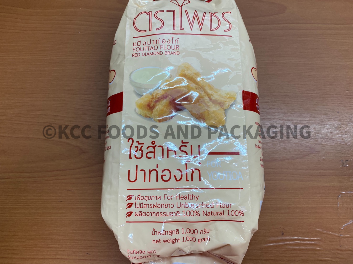 แป้งปาท่องโก๋ ตรา เพรชแดง ขนาด 1000กรัม