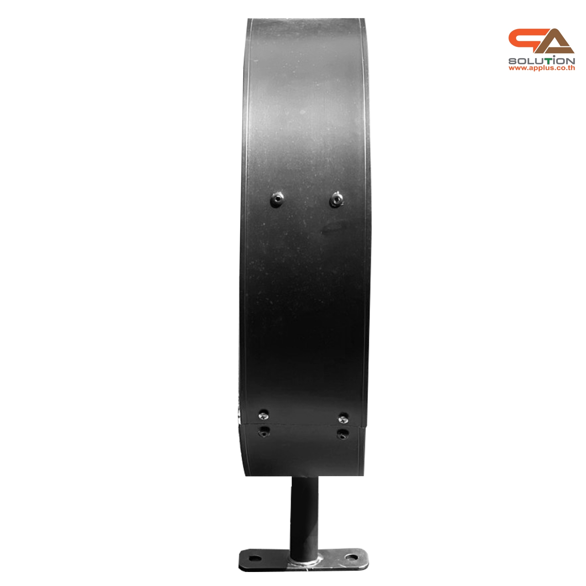 CLEARANCE SALE! ตู้ไฟLED ทรงกลม 2 หน้า ขอบสีดำ ขนาด 40 ซม. ปั๊มนูน พร้อมอะคริลิค ขายื่น 1 ขา ติดตั้งง่าย