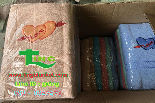 30*60นิ้ว ผ้าเช็ดตัวคอตต้อน 6โหล