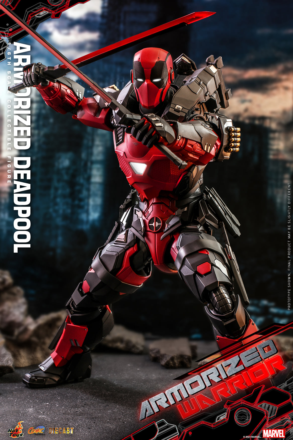 Hot Toys CMS09D42 1/6 Armorized Warrior - Armorized Deadpool (SE)