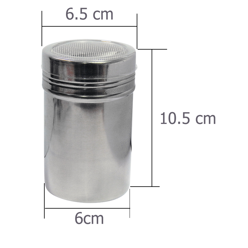 ขวดโรยผงโกโก้ และ น้ำตาล ฝาตะแกรงถี่ มีฝาปิดใส