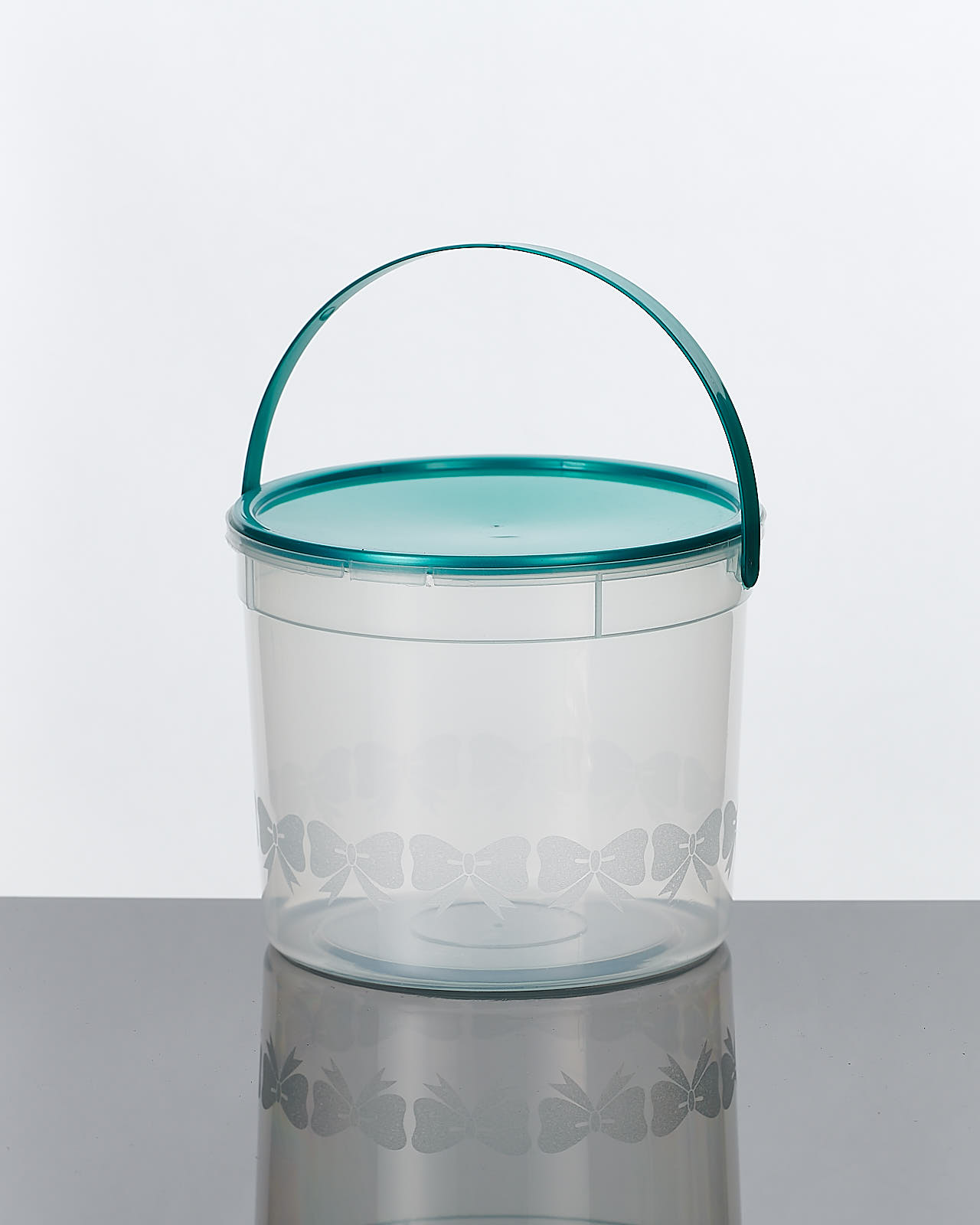 ถังโบว์ใหญ่ ขนาด 1500ml + ฝา + หู จำนวน 12ชุด