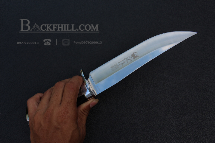 มีดใบตาย COLUMBIA รุ่น G49 ด้ามจับ ลายคลาสสิค ไม้เนื้อดำอย่างดี พร้อมซองไนลอน