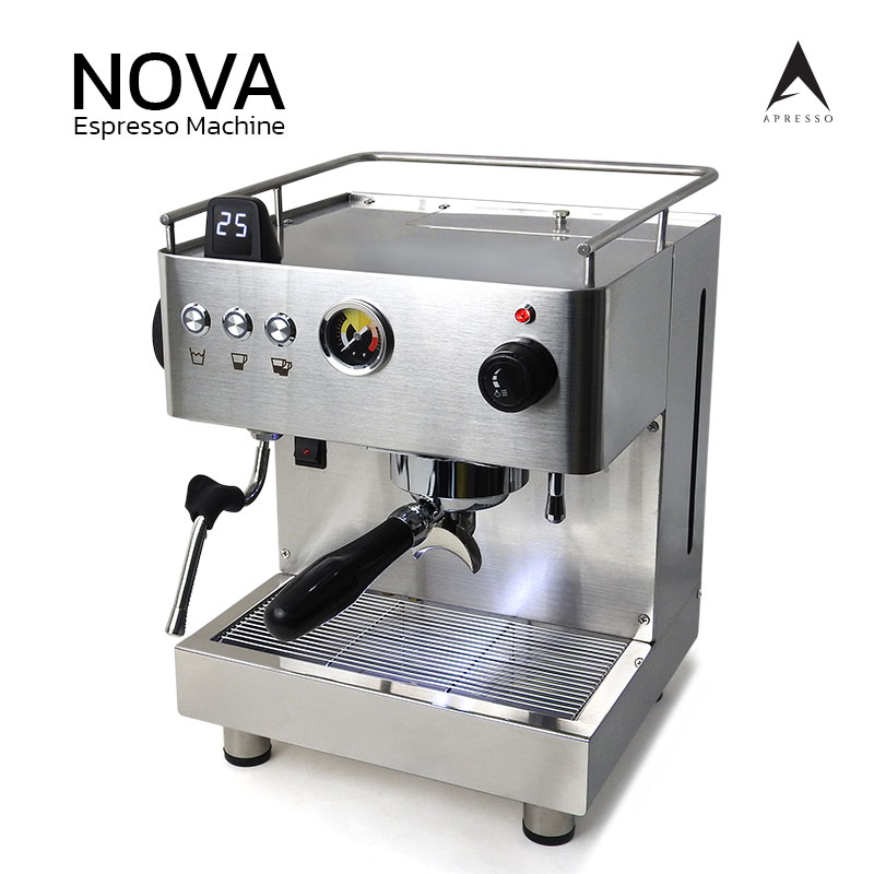 เครื่องชงกาแฟกึ่งอัตโนมัติ APRESSO NOVA รุ่นพรีเมียม ฟังก์ชันครบจบในเครื่องเดียว