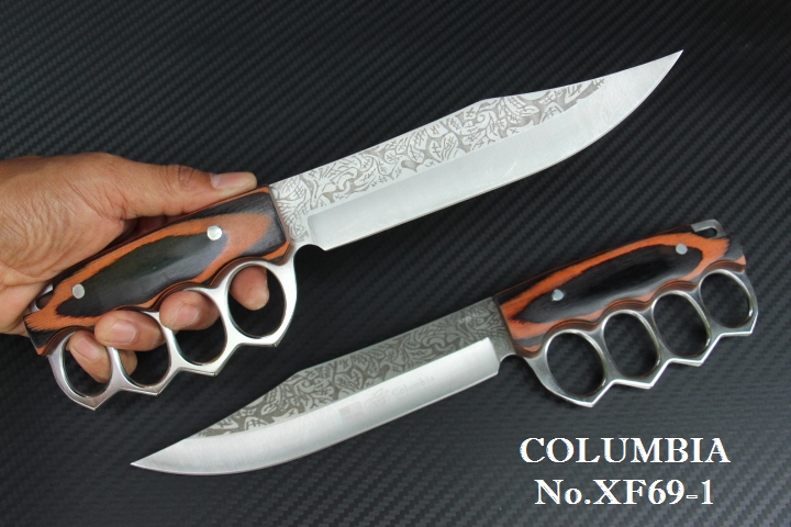 มีด COLUMBIA ใบตายการ์ดเหล็ก รุ่น XF69-1