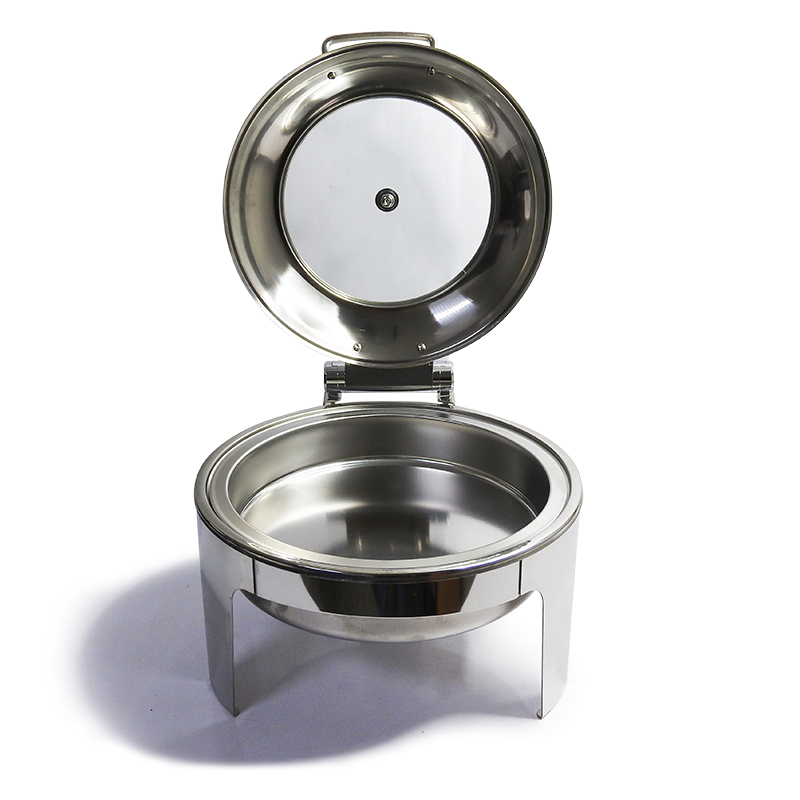 หม้ออุ่นอาหาร 6 ลิตร ทรงกลม ฝากระจก