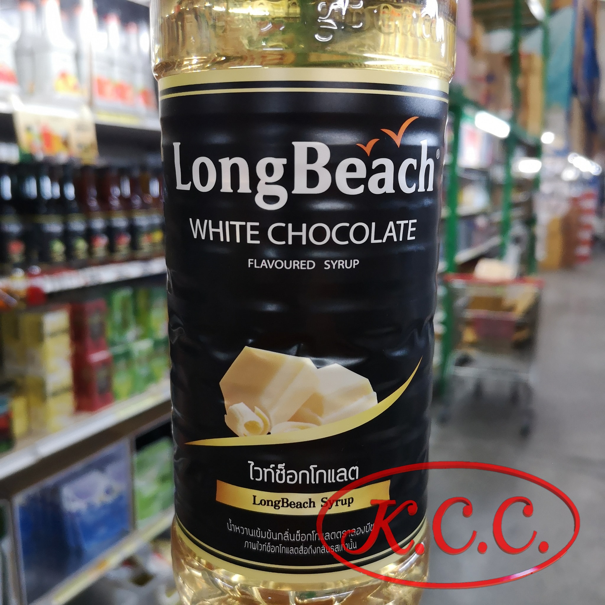 ลองบีช ไวท์ช็อกโกแลต (ไวท์ช็อคโกแลต) LongBeach White Chocolate 740 ml.