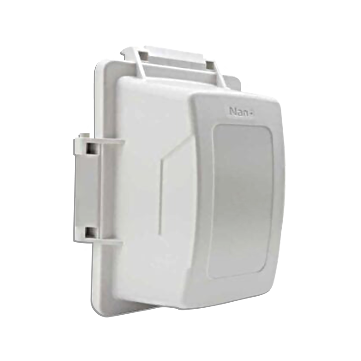 NANO ฝาครอบแผงหน้ากากกันน้ำแบบฝาสูง สีขาว รุ่น NANO-414W (20 ชิ้น/กล่อง)