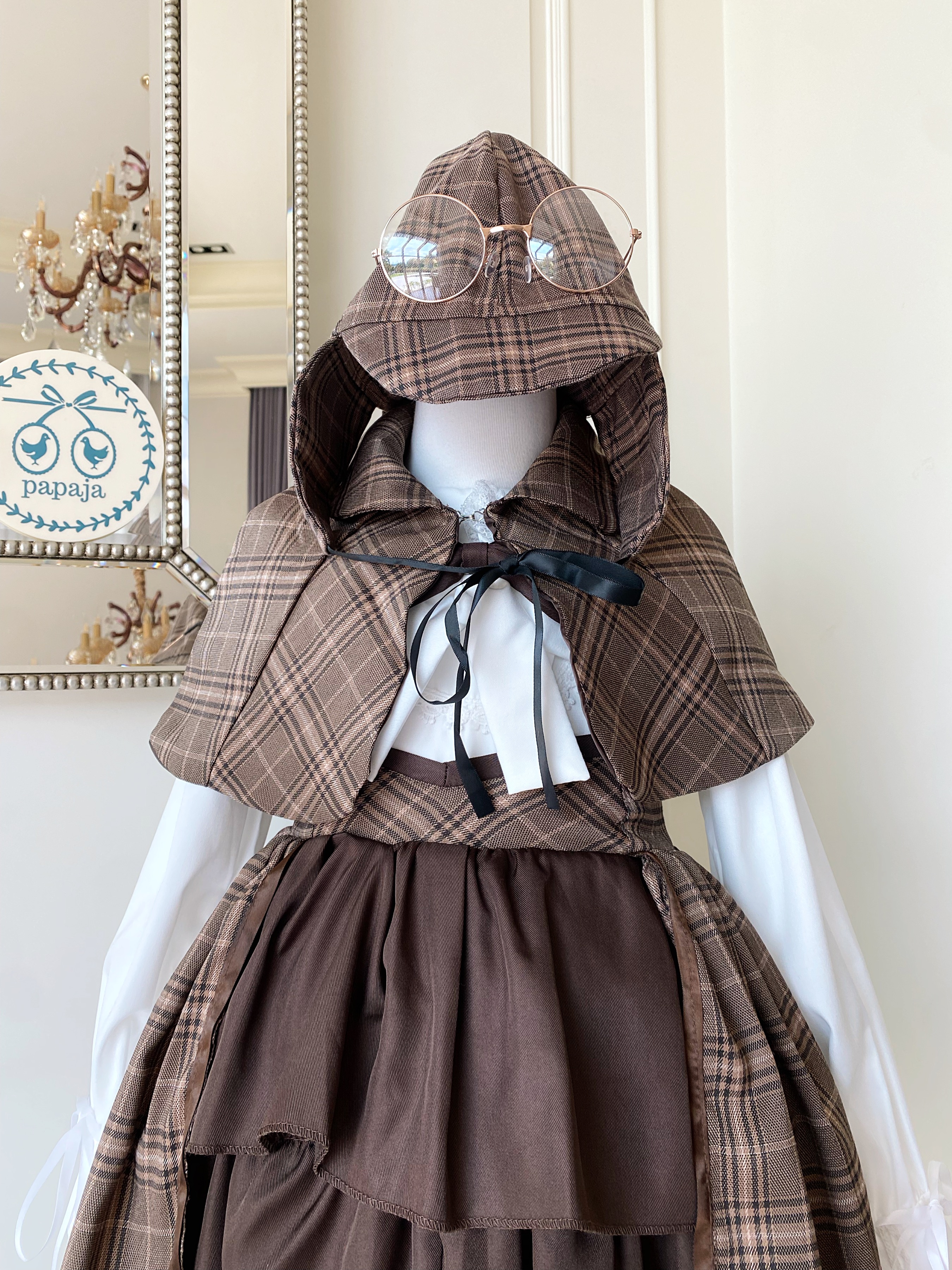 ชุดคอสเพลย์ ชุดอาชีพนักสืบ (Detective) มาครบเซตพร้อมแว่นตา