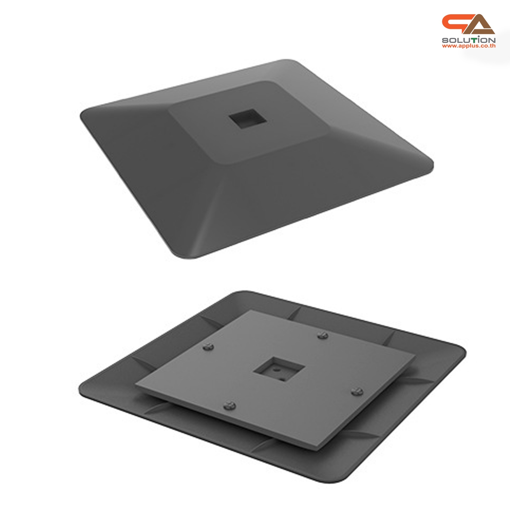 ขาตั้งโปสเตอร์เหล็ก แบบเอียง ฐานพลาสติก-ขึ้นรูป เสริมแผ่นยางถ่วงน้ำหนัก โชว์งานพิมพ์ 1 ด้าน ปรับระดับ-ปรับเอนได้ ถอดประกอบเคลื่อนย้ายสะดวก