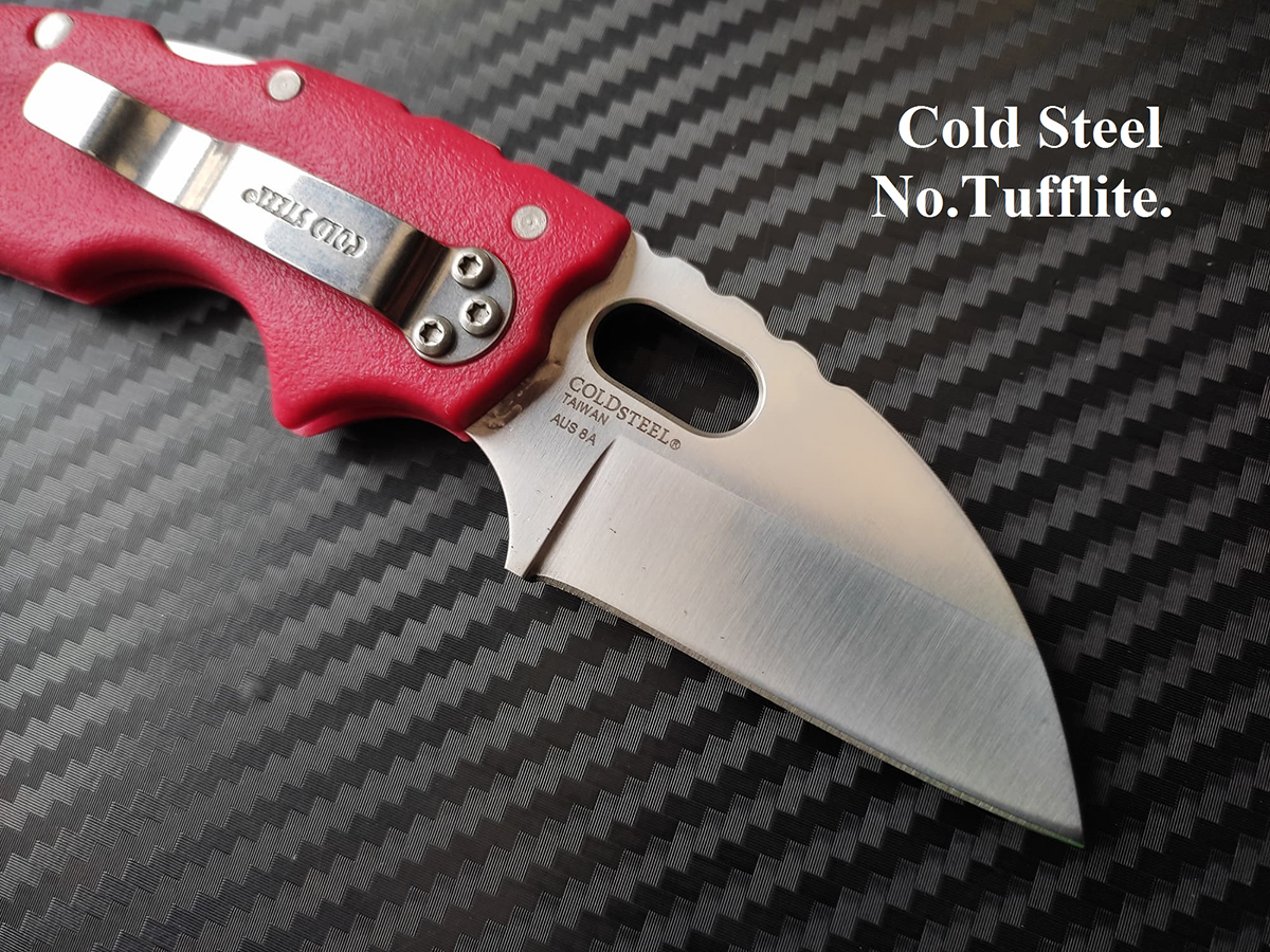 cold steel No.TUFF LITE ใบมีด JAPANESE STEEL AUS8A ( AAA ) สีแดง