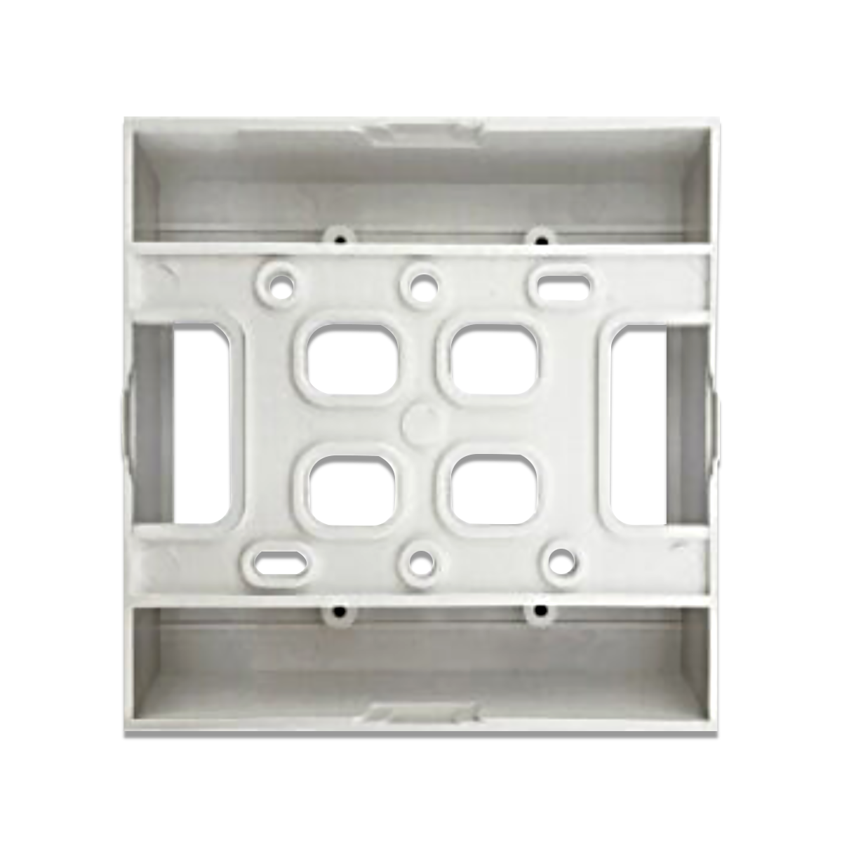 NANO กล่องลอยขอบมน ขนาด 4x4x1.5" สีขาว รุ่น NANO-404-2 (30 ชิ้น/กล่อง)