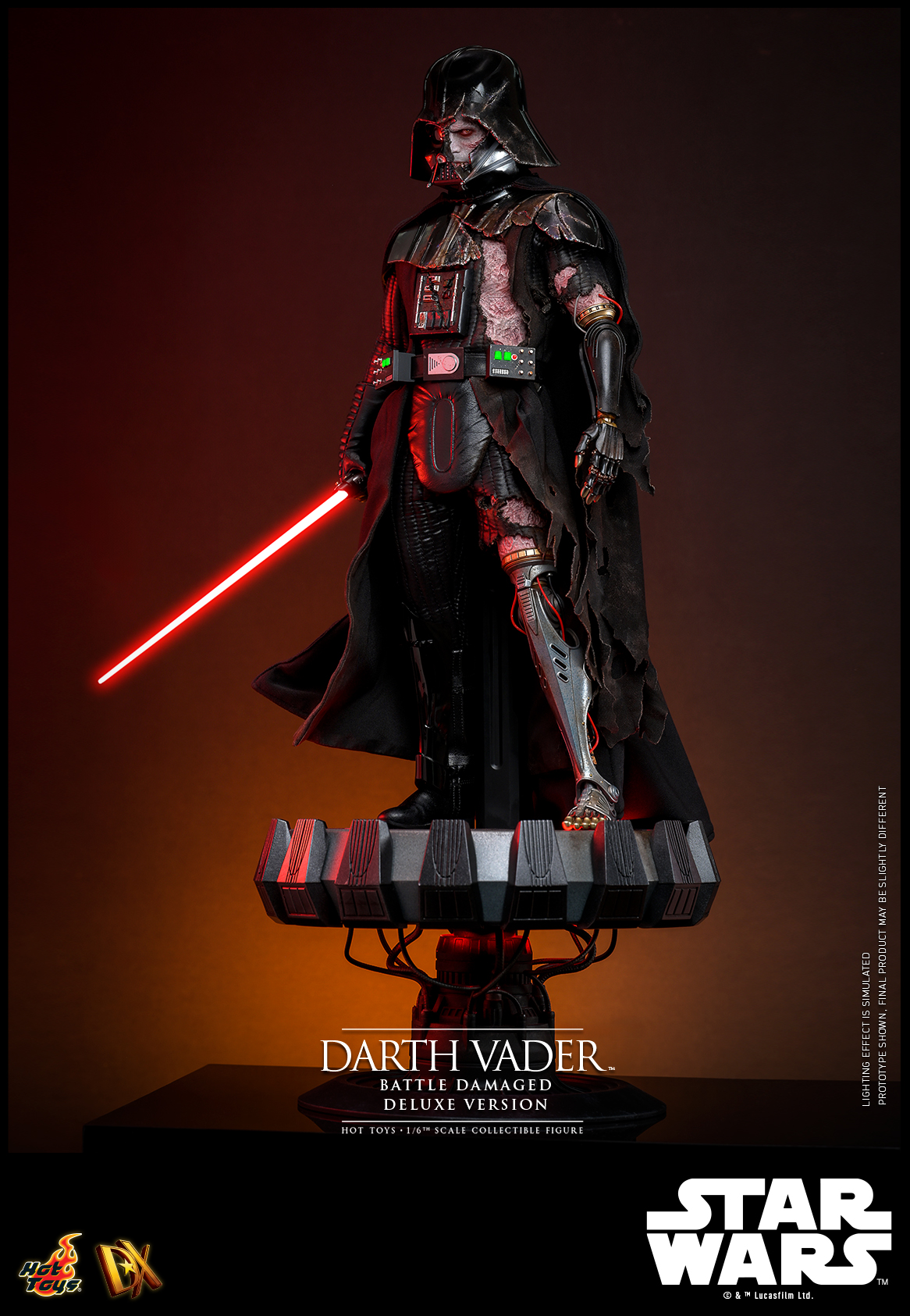 Hot Toys DX45B Star Wars - Darth Vader (Battle Damaged) (Deluxe Version) (Special Edition)