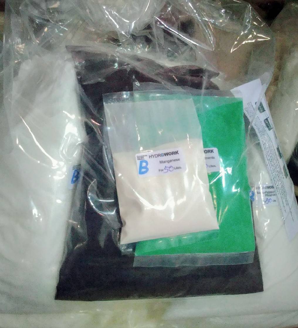 ปุ๋ยแห้ง A/B สูตรเหล็ก EDDHA 50 ลิตร 10 ชุด