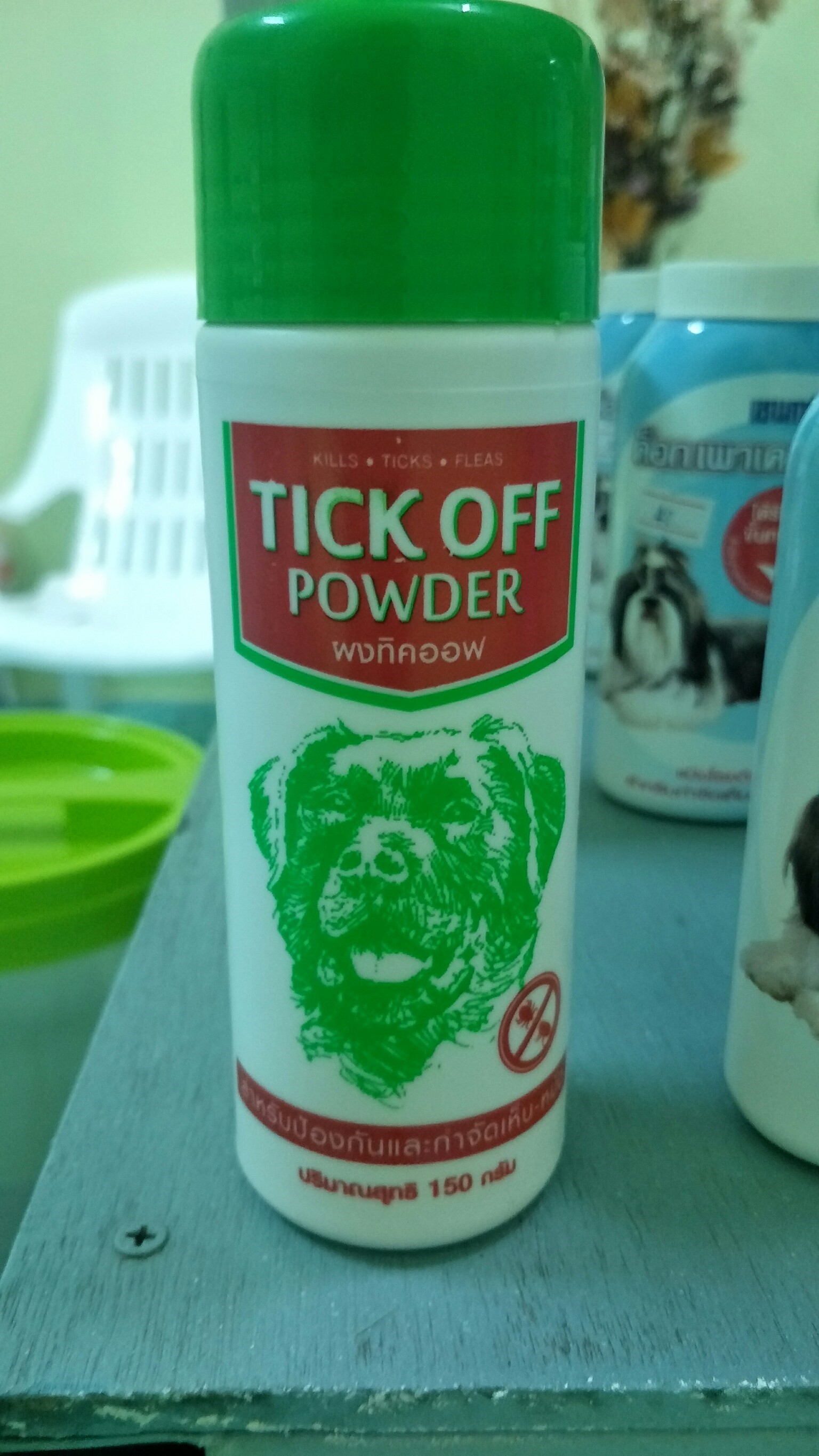 ผงโรยตัวสุนัข สำหรับป้องกันและกำจัดเห็บ-หมัด Tick Off Powder