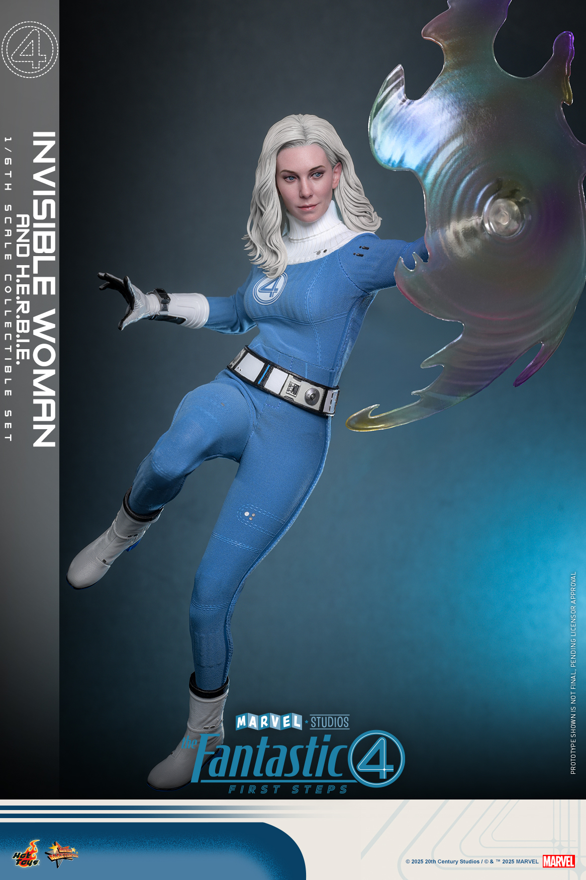 25/08/2568 Hot Toys MMS824 The Fantastic Four: First Steps - Invisible Woman and H.E.R.B.I.E.