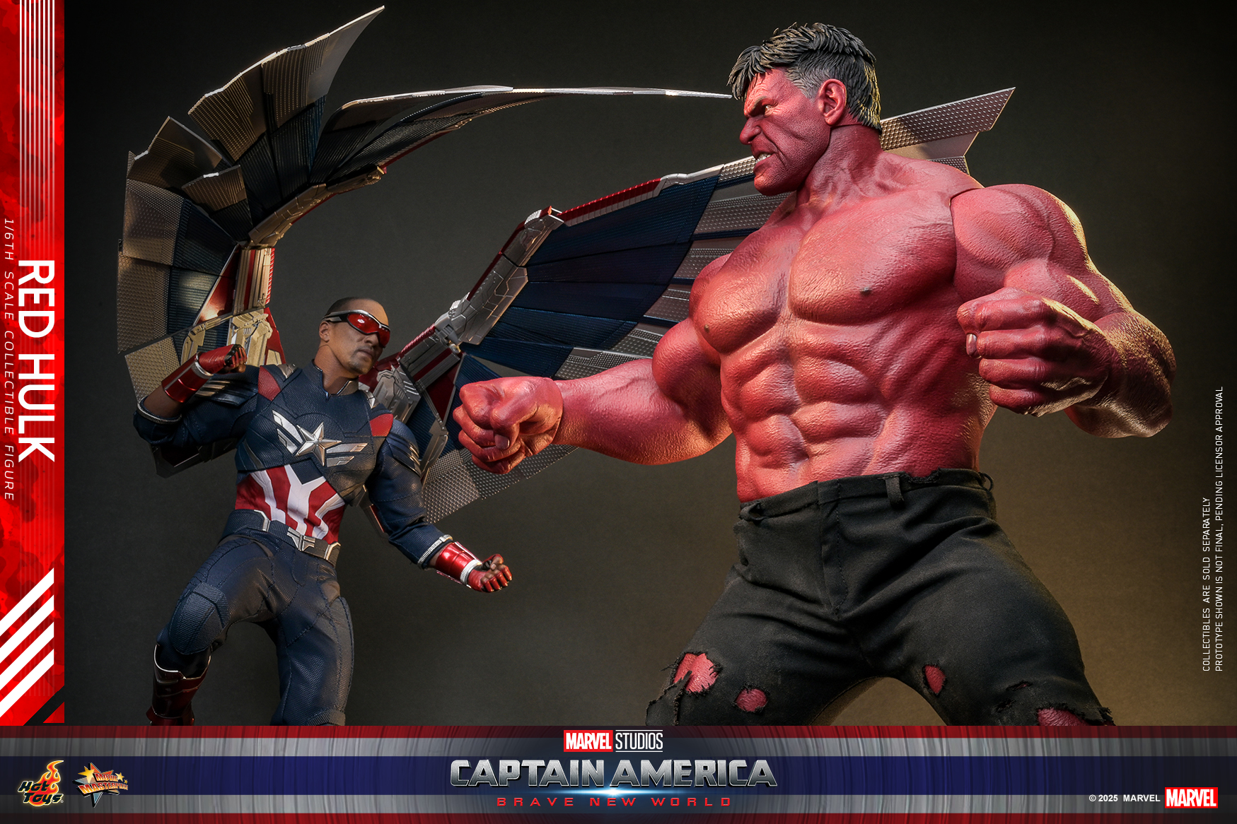 Hot Toys MMS797 Captain America: Brave New World - Red Hulk