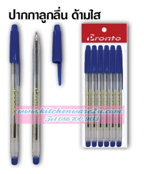 P06180 ปากกาลูกลื่น ด้ามใส แพค 6 เขียนลื่น (ราคาส่งต่อ 1 โหล :12 ชุด : 72 ด้าม 180 บ/โหล ส่ง 15 บาท ขายส่งทุกอย่าง 20 บาท