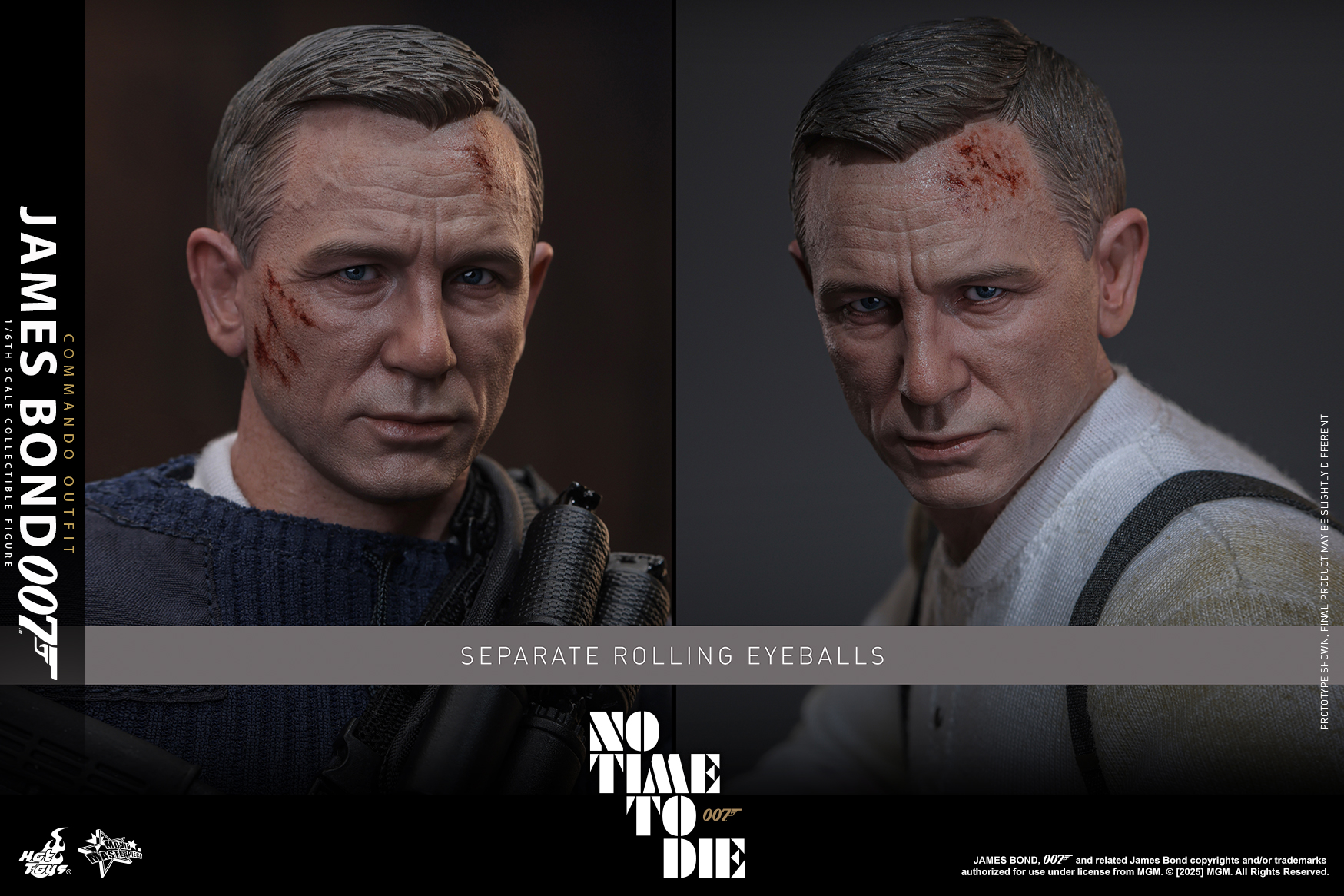 25/08/2568 Hot Toys MMS804 No Time To Die - James Bond (Commando Outfit)