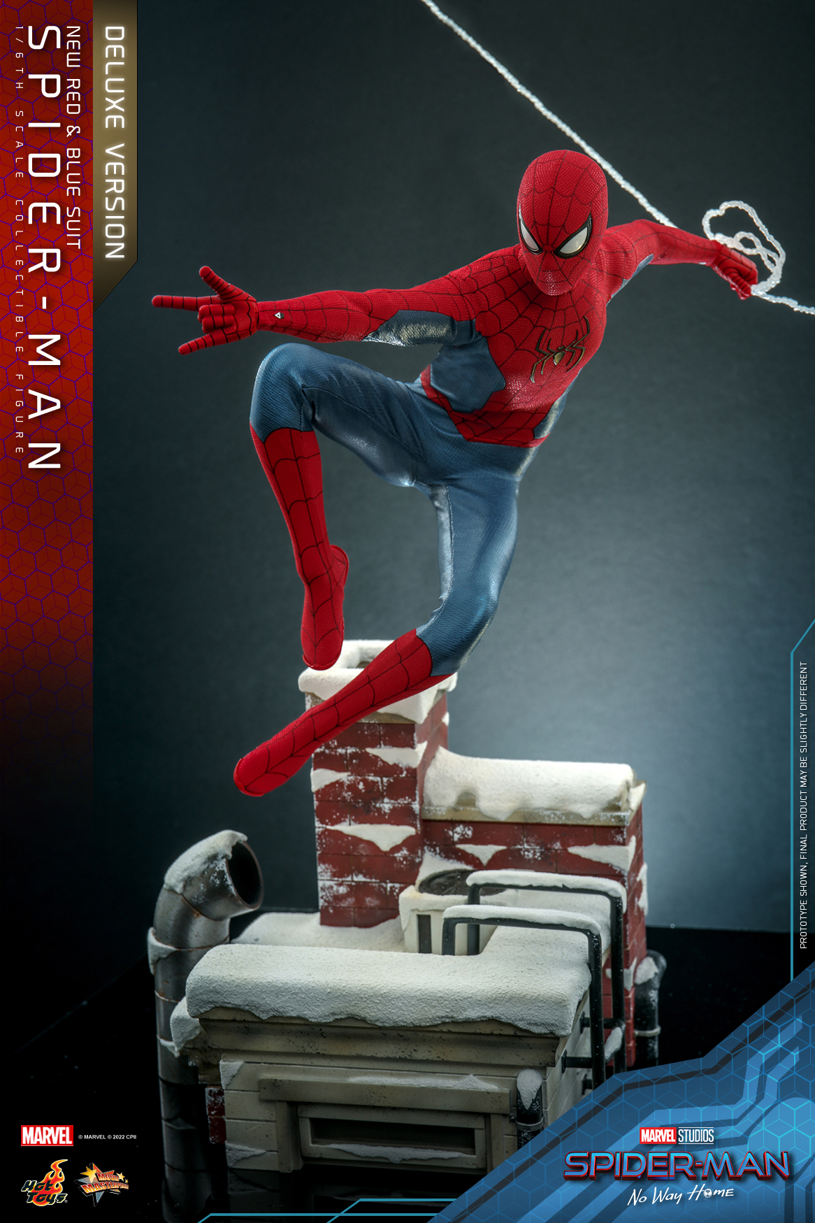 Hot Toys MMS680 1/6 Spider-Man: No Way Home - Spider-Man (New Red and Blue Suit) [Deluxe Version]