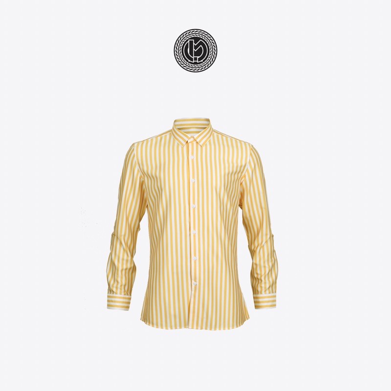 เสื้อเชิ้ตลายทาง คอปกธรรมดา