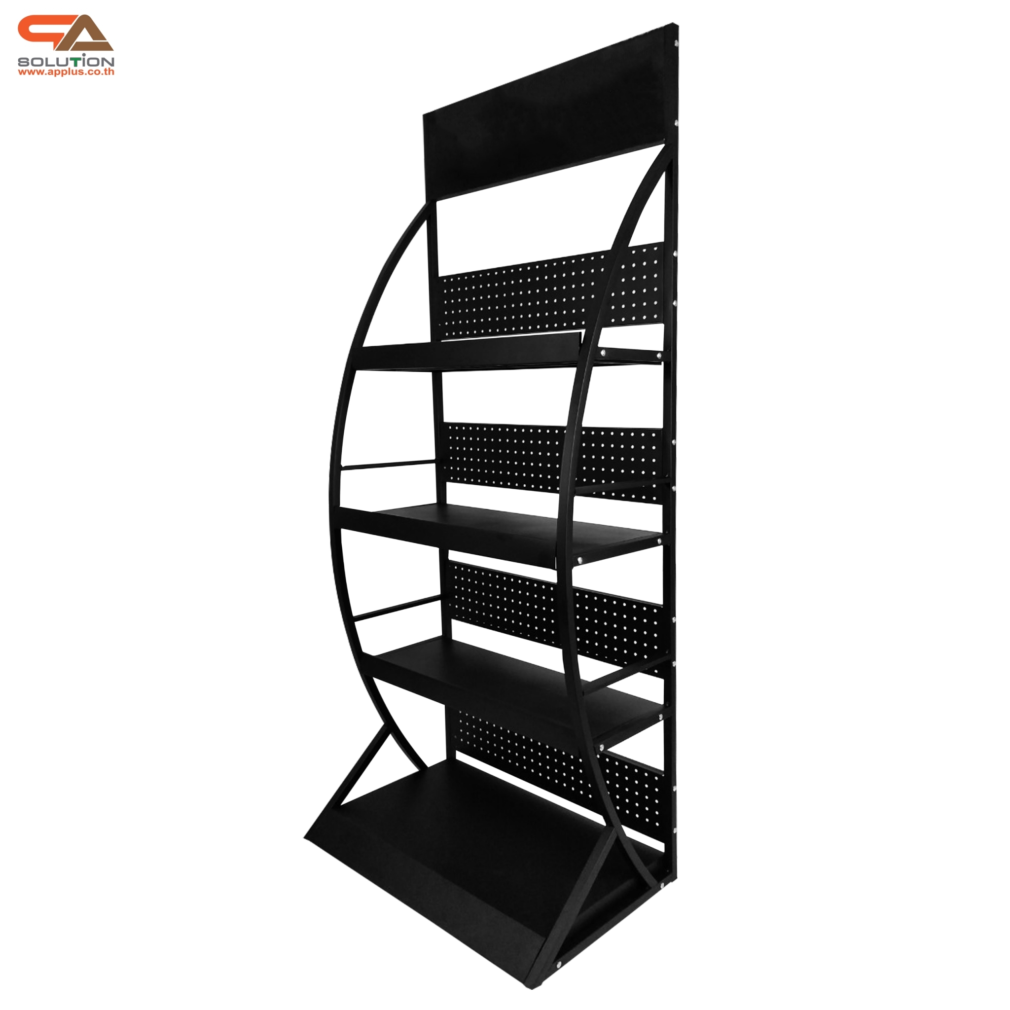 ชั้นวางสินค้าเหล็ก 4ชั้น สีดำขนาด(W)70 x (D)45 x (H)170 cm.(ถอดประกอบได้) แข็งแรง รับน้ำหนักได้ดี