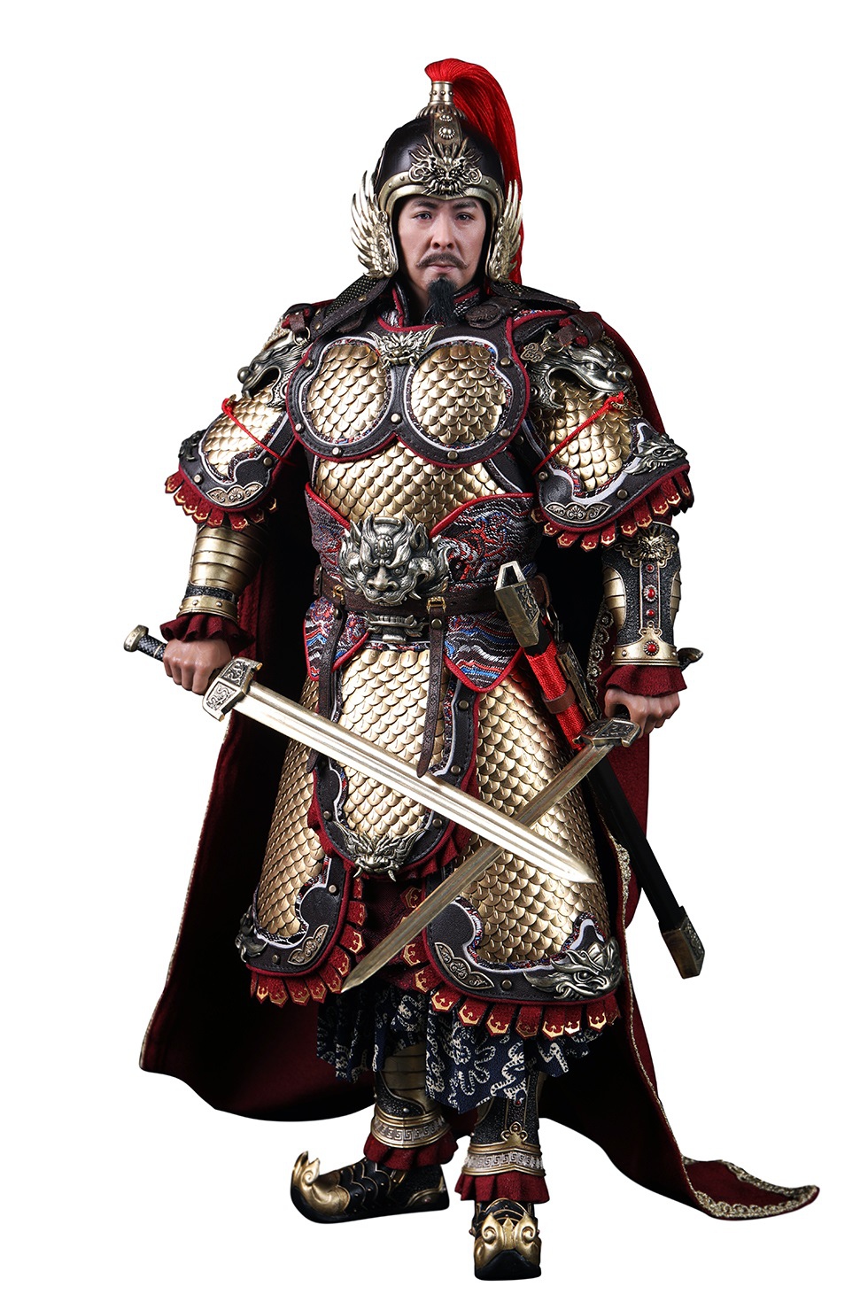 303TOYS MP019 + MP020 1/6 THREE KINGDOMS SERIES - LIU BEI XUANDE (EXCLUSIVE COPPER VERSION) & DILU THE STEED OF LIU BEI