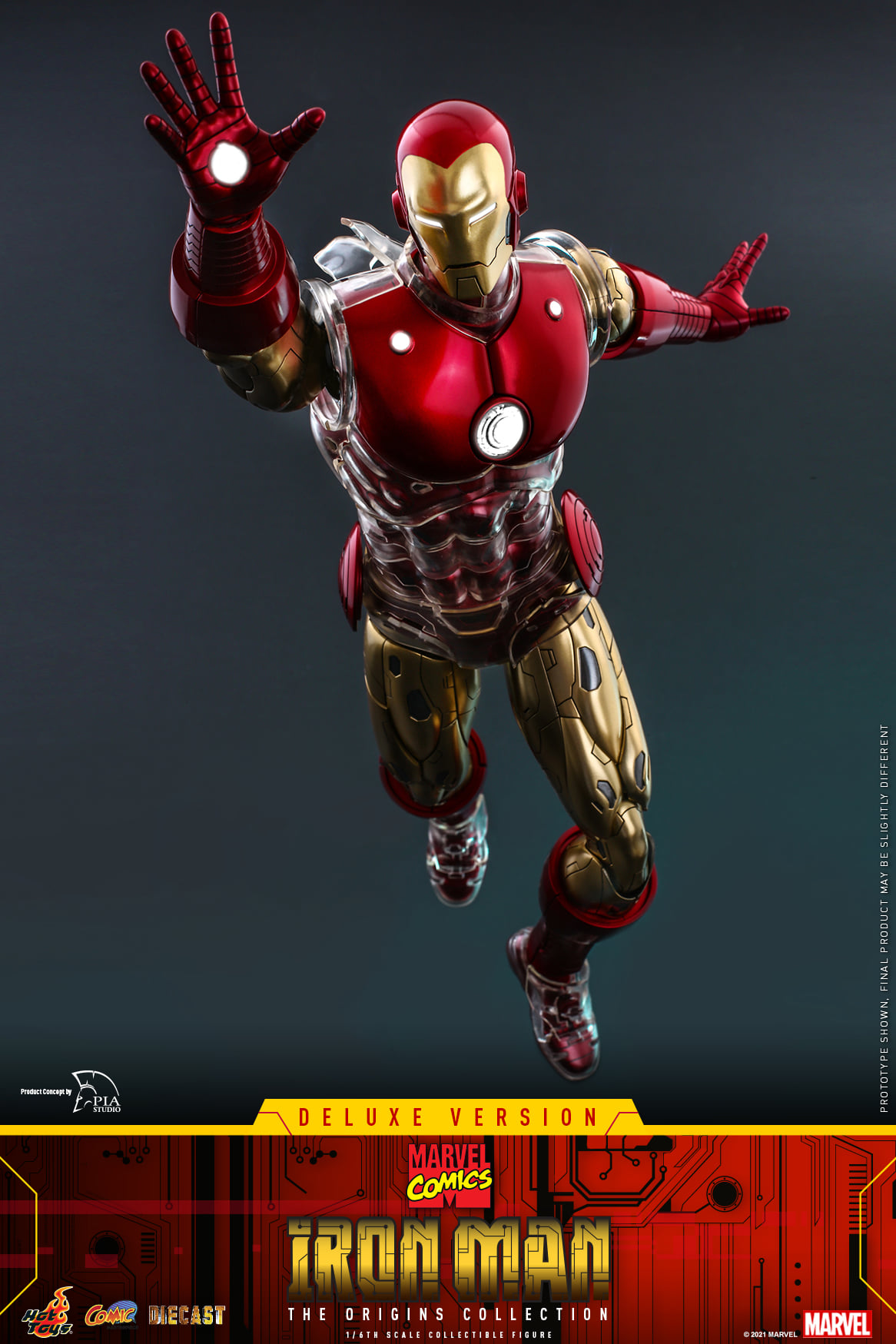 Hot Toys CMS08D38 1/6 Marvel Comics - Iron Man (Deluxe Version) [The Origins Collection]