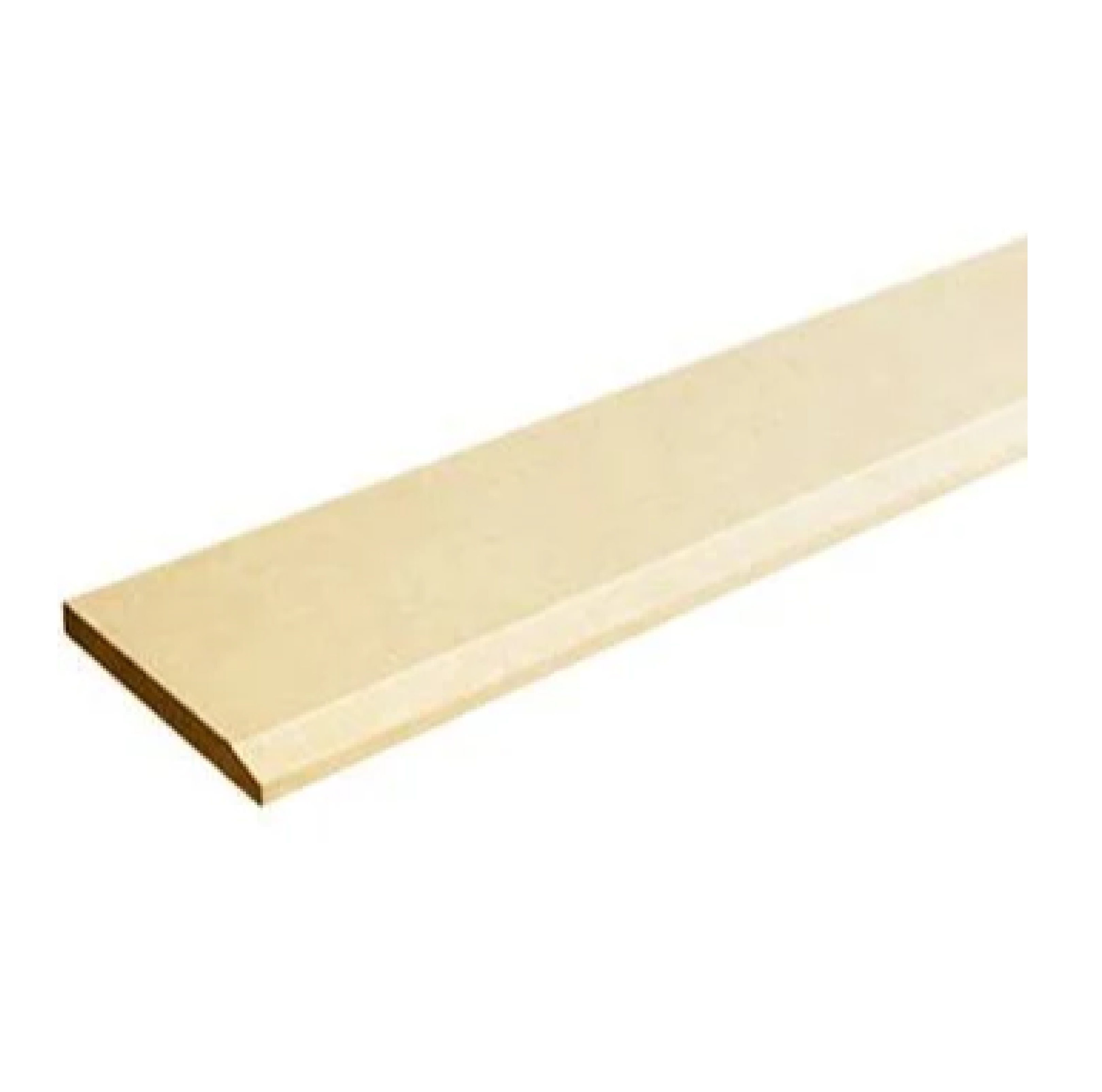 ไม้เชิงชาย หน้า 8 นิ้ว 16 มม. CONWOOD รุ่น ลายเสี้ยน ขนาด 20 x 305 x 1.6 ซม. สีงาช้าง