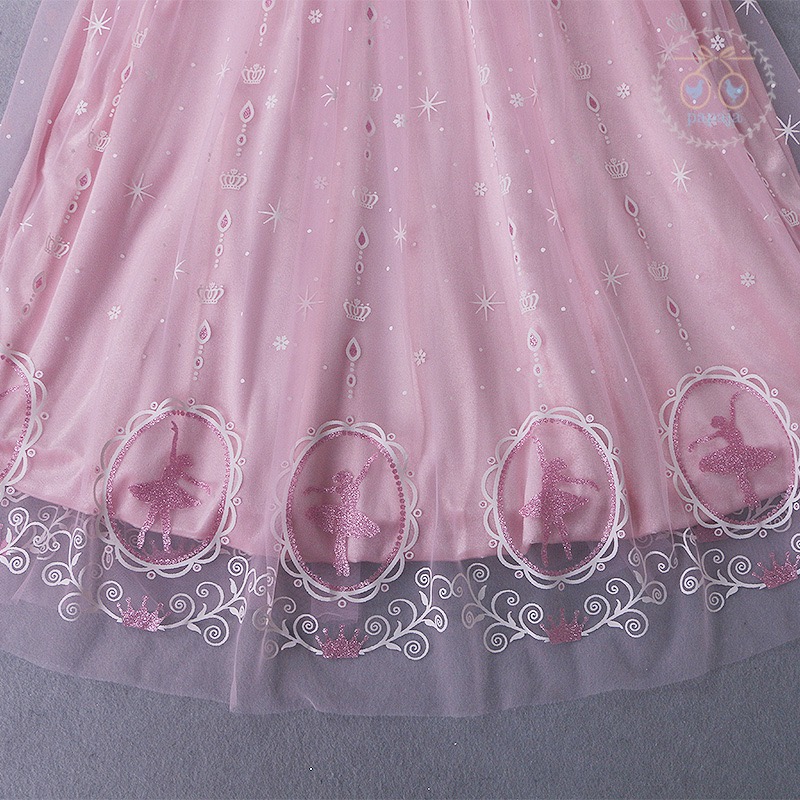 ผ้าคลุมชุดเจ้าหญิงสีชมพู รุ่นบุผ้า Fleece กันหนาวอย่างดี มีฮู้ดประดับขนสีขาว (ยาว 75 cm.)