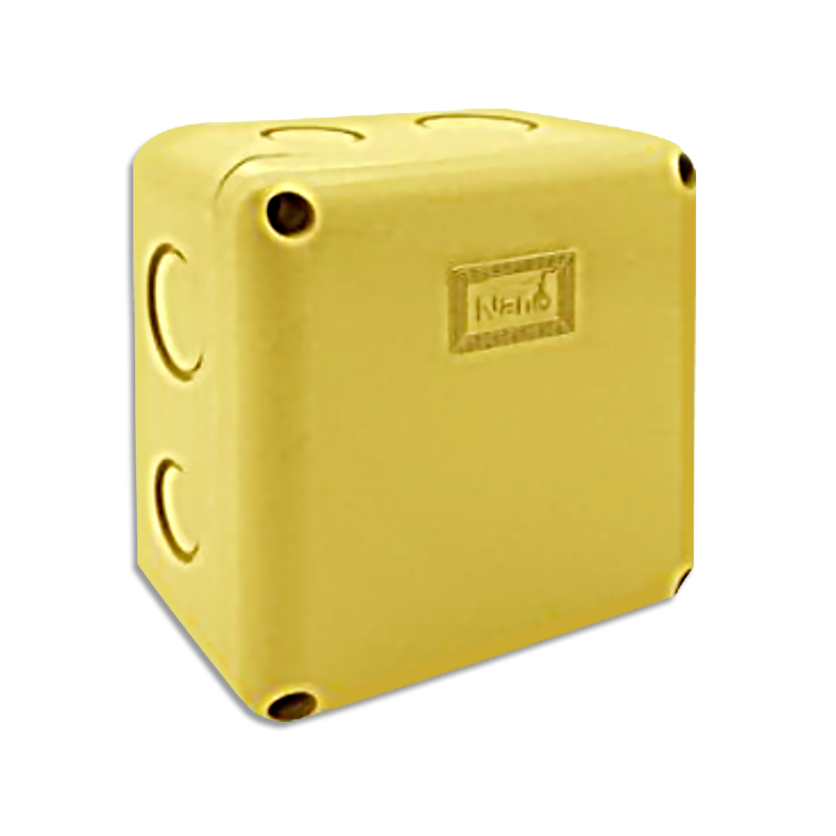 NANO กล่องกันน้ำ ขนาด 4x4x2.5" สีเหลือง รุ่น NANO-202Y (40 ชิ้น/กล่อง)