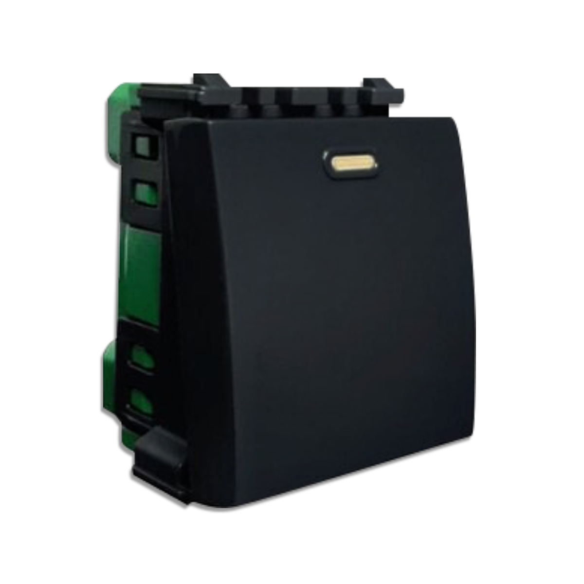 NANO สวิตซ์ 1 ทาง ขนาด 1.5 ช่อง Classic series สีดำ รุ่น SC-SW102B (10 ชิ้น/กล่อง)