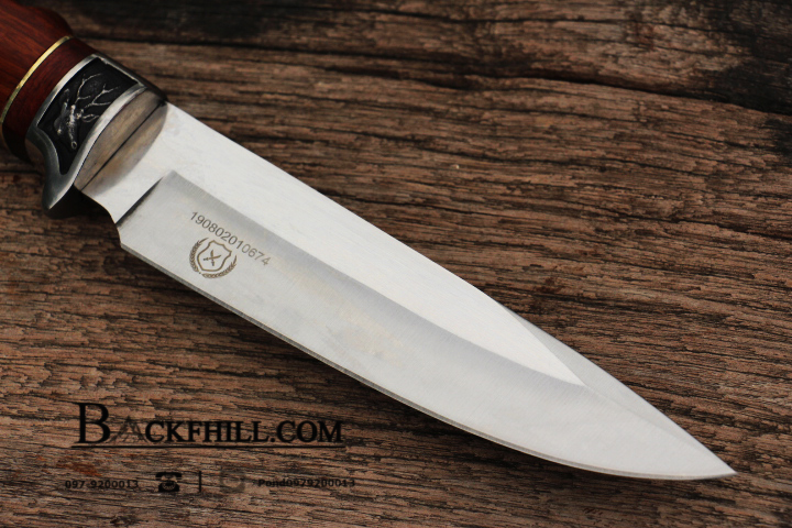 มีดใบตาย COLUMBIA รุ่นB3184 ใบมีดทรงสวย ด้ามจับ ลายคลาสสิค ไม้อย่างดี พร้อมซองไนลอน