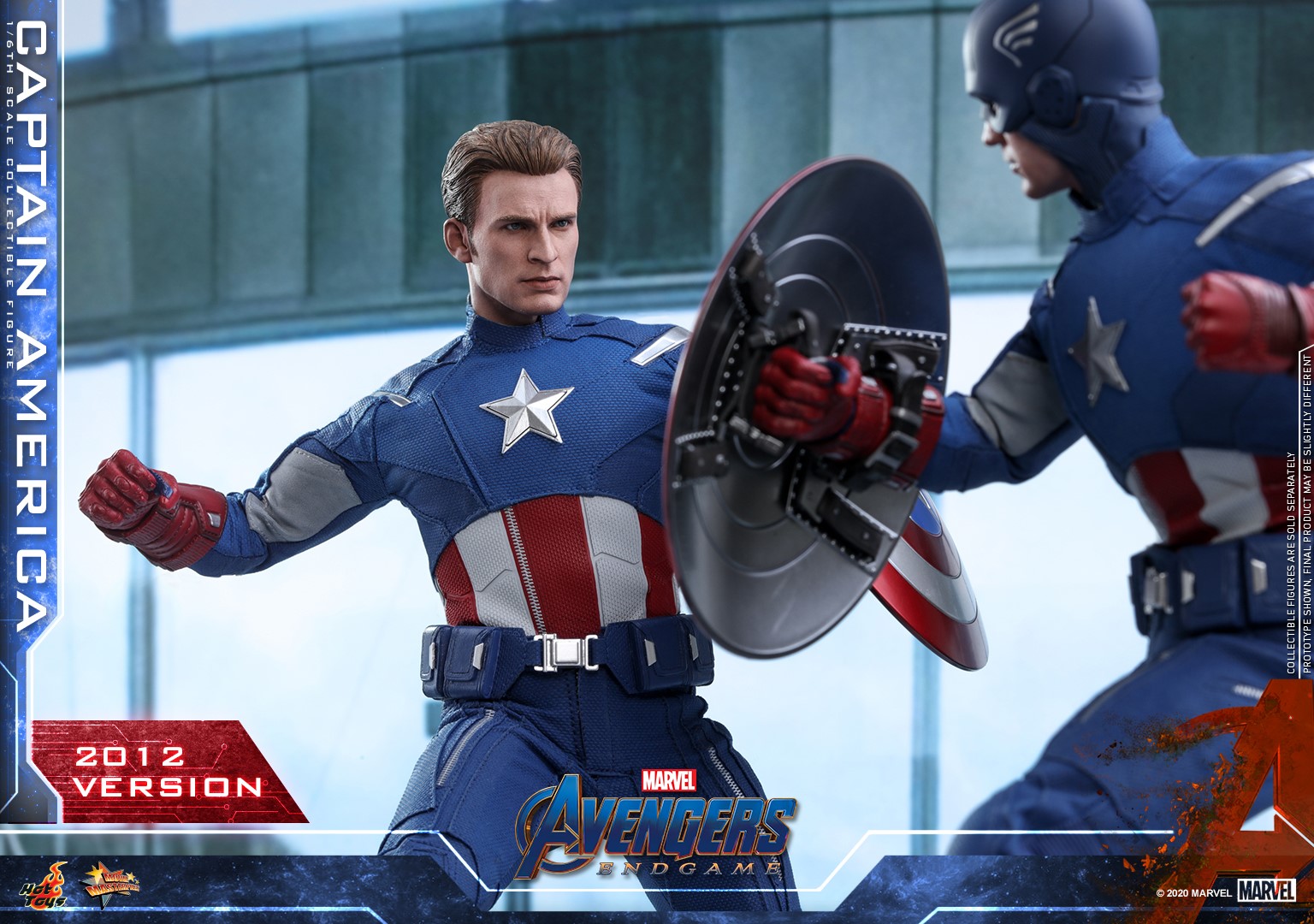 Hot Toys MMS563 Avengers: Endgame - Captain America (2012 Version)