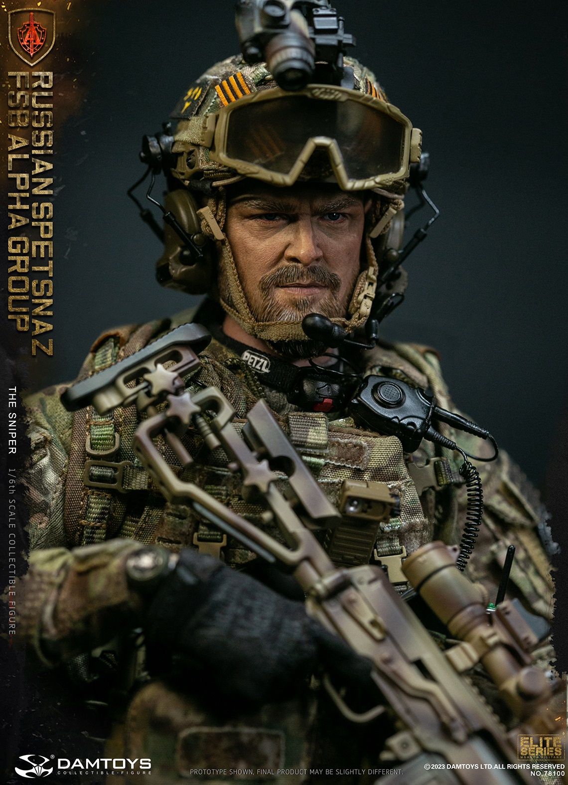 DAMTOYS 78100 1/6 RUSSIAN SPETSNAZ FSB ALPHA GROUP - THE SNIPER