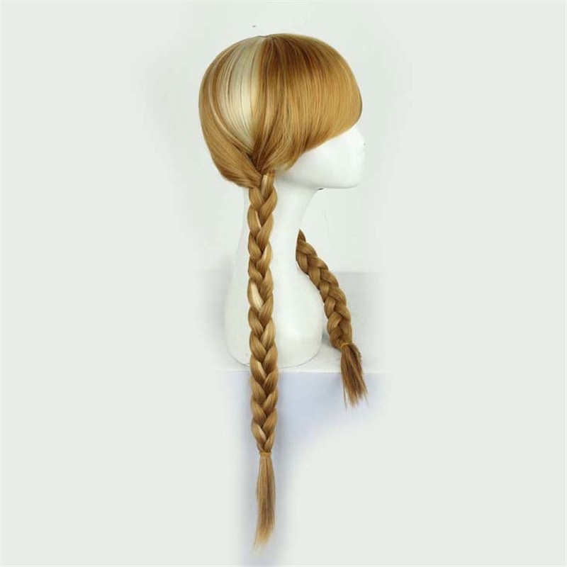 วิกผมเปียอันนา เกรดพรีเมี่ยมวัสดุอย่างดี (Free Size เด็ก)