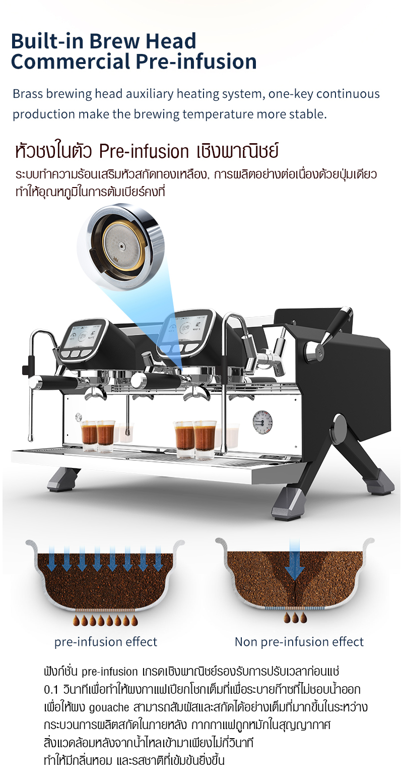 T3 Coffee machine -3 boilers 2 Group